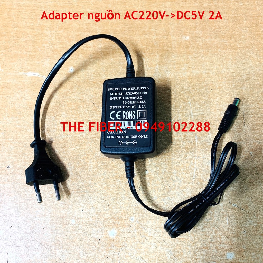 Adapter nguồn AC220V sang DC5V 1A/2A cho Converter