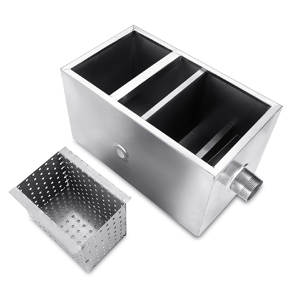 Bẫy Mỡ Bằng Thép Không Gỉ 8lb 14X8X8 "Cho Nhà Bếp