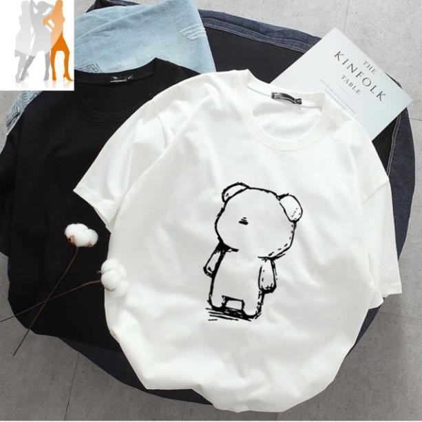 Áo Phông Nữ Phong Cách Hàn Quốc Cá Tính, Áo Unisex From Rộng - P12