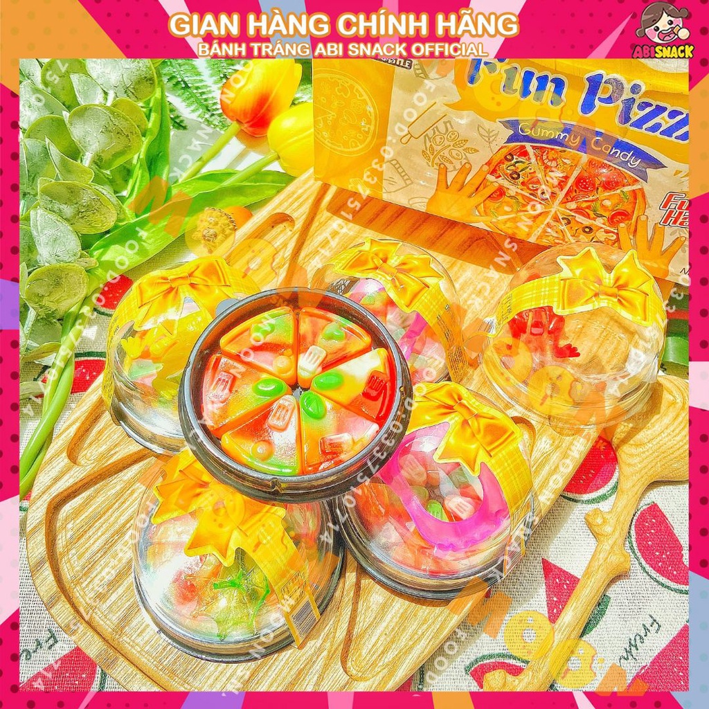 1 hộp kẹo dẻo FUN PIZZA& HUMBEGER nhỏ xinh kèm đồ chơi hộp 15,5g
