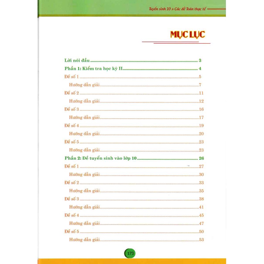 Sách - Tuyển sinh 10 và các đề Toán thực tế