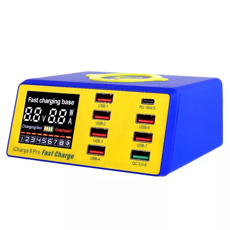 Sạc báo dòng Mechanic ICharge 8 Pro hỗ trợ sạc nhanh, sạc không dây