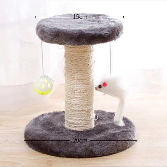 TRỤ CÀO MÓNG KÈM ĐỒ CHƠI CHO MÈO 2 TẦNG