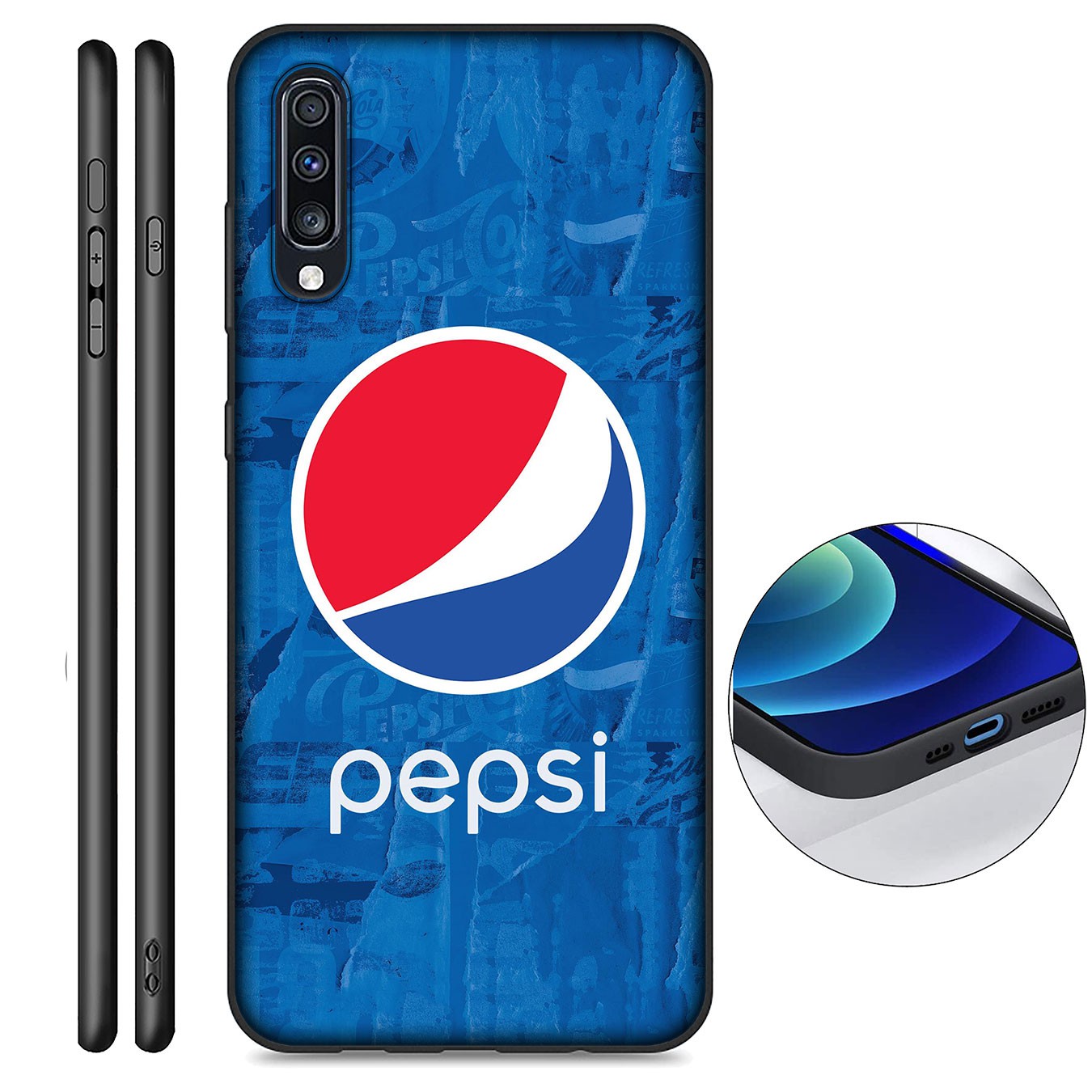 Samsung Galaxy S9 S10 S20 FE Ultra Plus Lite S20+ S9+ S10+ S20Plus Casing Soft Silicone Phone Case Pepsi Cola Cover