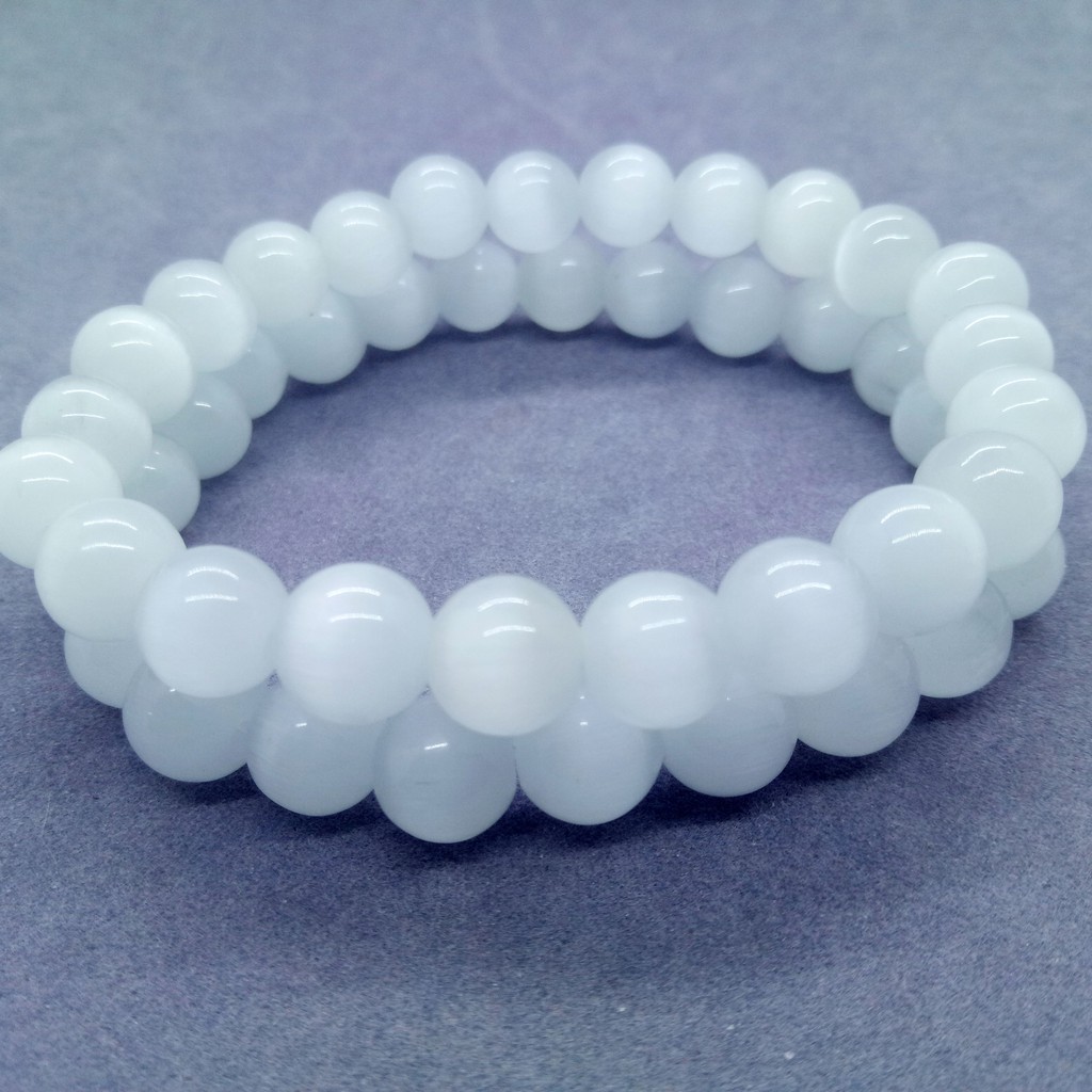 Vòng Tay May Mắn Hình Mắt Mèo 6-12mm