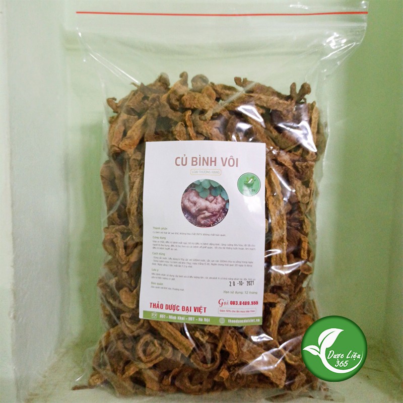 Củ Bình Vôi thái lát  Hàng khô sạch sẽ