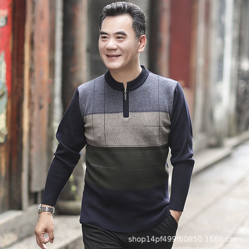- Áo len trung niên có khóa hàng Quảng Châu