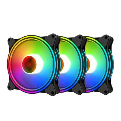 Fan case led RGB Coolmon K2 không cần hub(Quạt tản nhiệt case)