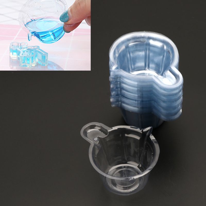 Set 50 Cốc Nhựa 40ml Dùng Làm Trang Sức Thủ Công