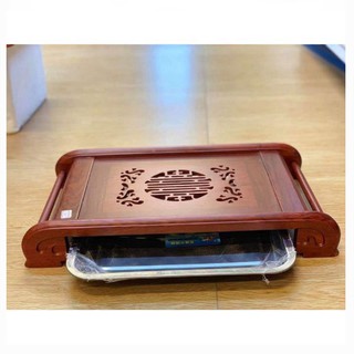 Khay Trà chân cuốn Gỗ Hương Khay Trà Gỗ Loại To 2 cỡ