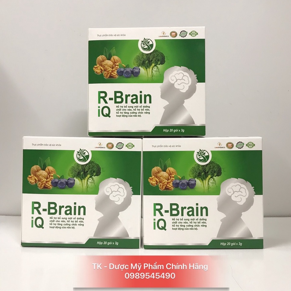 Cốm Sữa R-Brain IQ - Bổ Sung DHA, Các Vitamin Hỗ Trợ Phát Triển Não Bộ Cho Trẻ - Hộp 20 Gói