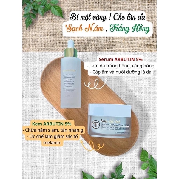 Tinh chất Serum ARBUTIN 5% Mela Zero  𝐓𝐈𝐍𝐇 𝐂𝐇𝐀̂́𝐓 𝐒𝐈𝐄̂𝐔 𝐂𝐇𝐔𝐘𝐄̂̉𝐍 𝐇𝐎́𝐀 𝐌𝐄𝐋𝐀𝐍𝐈𝐍 Đ𝐄𝐍 𝐓𝐇𝐀̀𝐍𝐇 𝐓𝐑𝐀̆́𝐍𝐆
