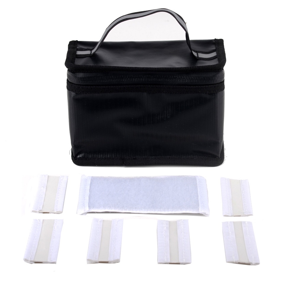 Túi 8 Ngăn Chống Cháy Nổ 155x115x90mm Cho Pin Máy Bay Điều Khiển Từ Xa