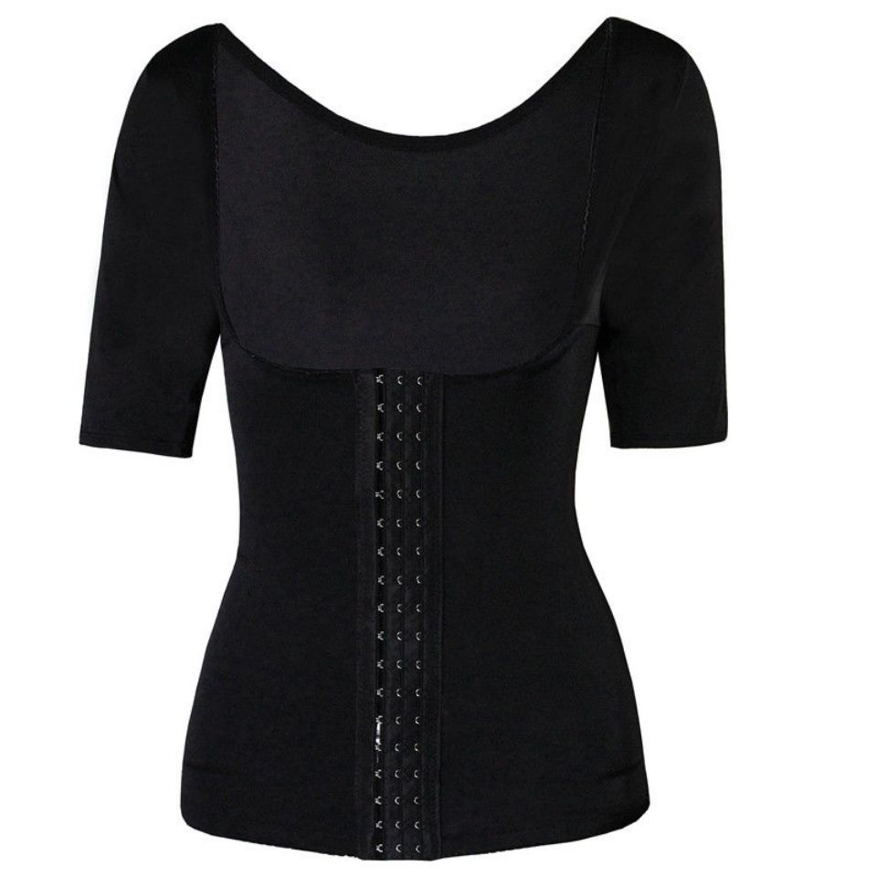 Áo vest tay ngắn tingmei ruoya | Eo và cánh tay định hình hàng đầu | Bụng và bụng co lại bodysuit