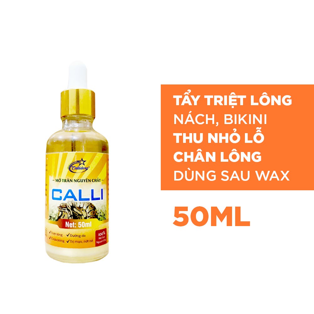 Mỡ trăn triệt tẩy lông mỡ trăn nguyên chất tẩy lông Calli Honey 50ml - MTC