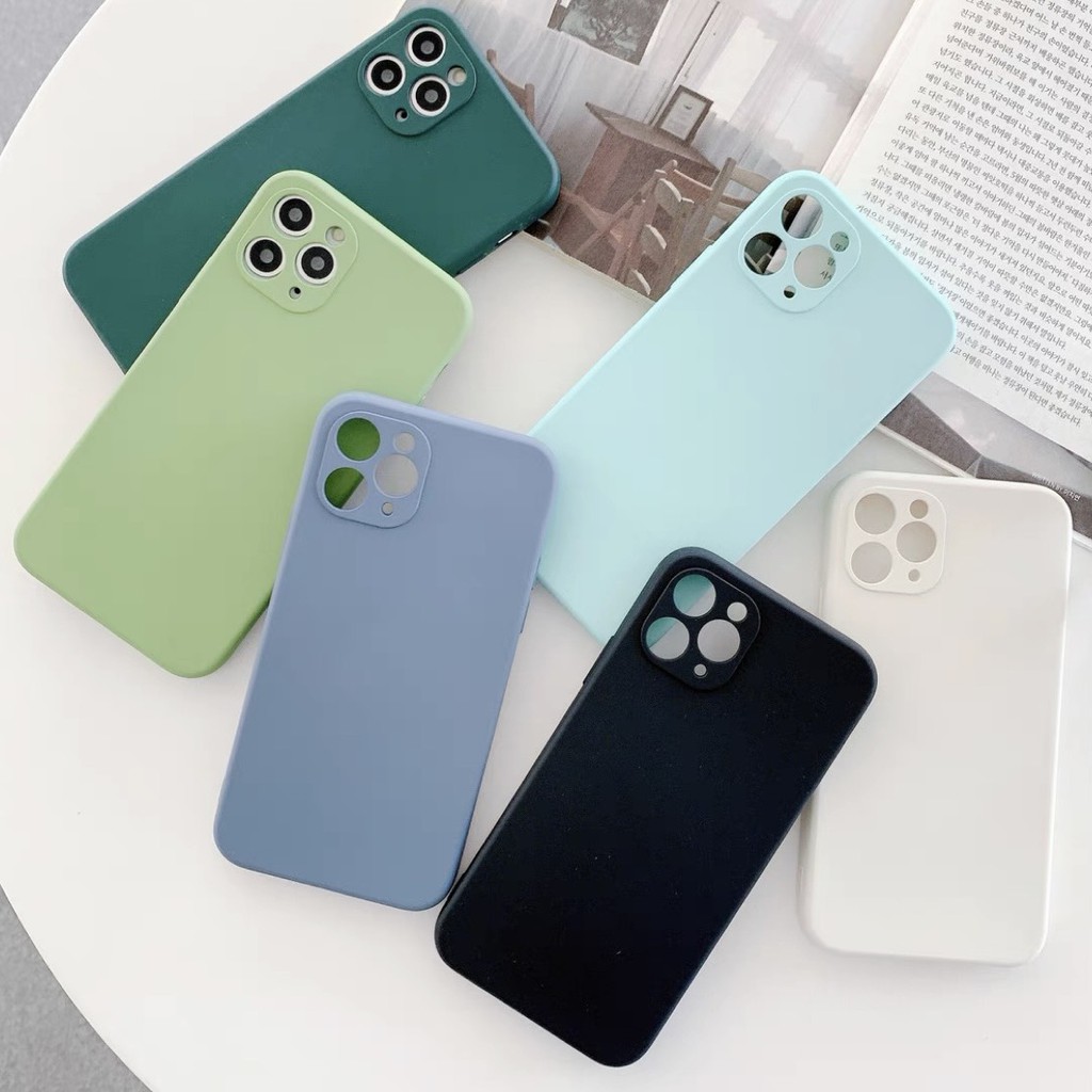 Ốp lưng iPhone Ốp TPU Dẻo Viền Vuông Trơn Các Màu Xinh iPhone 6/6plus/7plus/8plus/x/xs/xs max/11/11pro/11 pro max/12