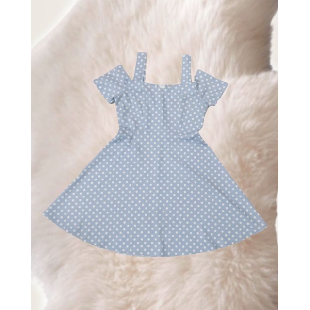 Váy trễ vai Zara chấm bi
