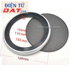 Khung lưới bảo vệ loa 5inch tràn viền - bạc