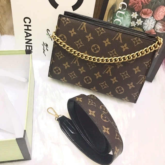 túi lv dây xích vàng mới