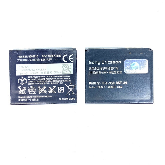 Pin Sony W910 / TM717 / W380 / W518a / Z555 / W910i / BST-39