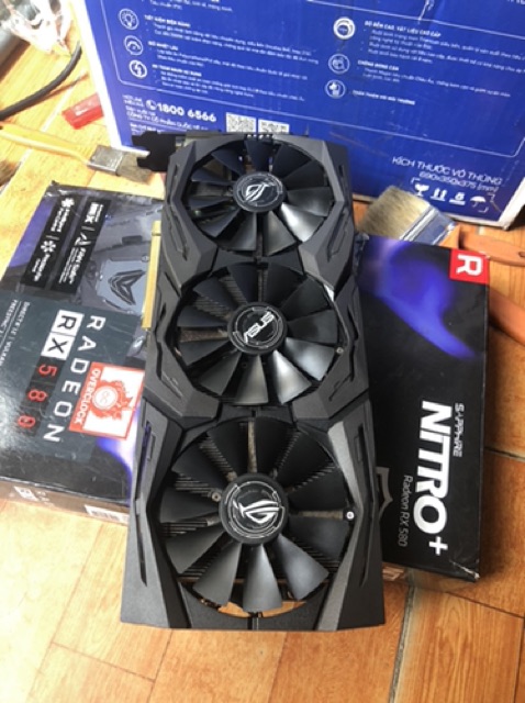 Radeon Asus Strix RX580 8G 3Fan Có Led Rgb | WebRaoVat - webraovat.net.vn