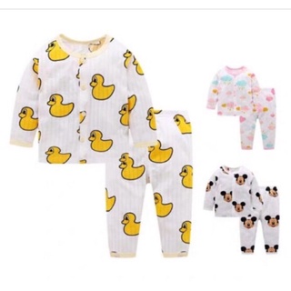 Bộ Cotton giấy dài tay cho bé mùa thu