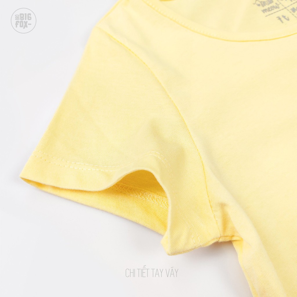 Váy Đầm Xinh Cho Bé Gái Bigfox Miss Meow Dáng Suông Thun Cotton Elsa Pony Mặc Đi Học 3-11 Tuổi Size Đại