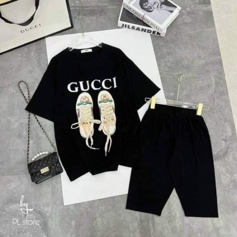 SÉT BỘ THUN NGỐ ĐÔI GIÀY CỘT DÂY THẬT chất cotton mềm mat,phom 40-60kg