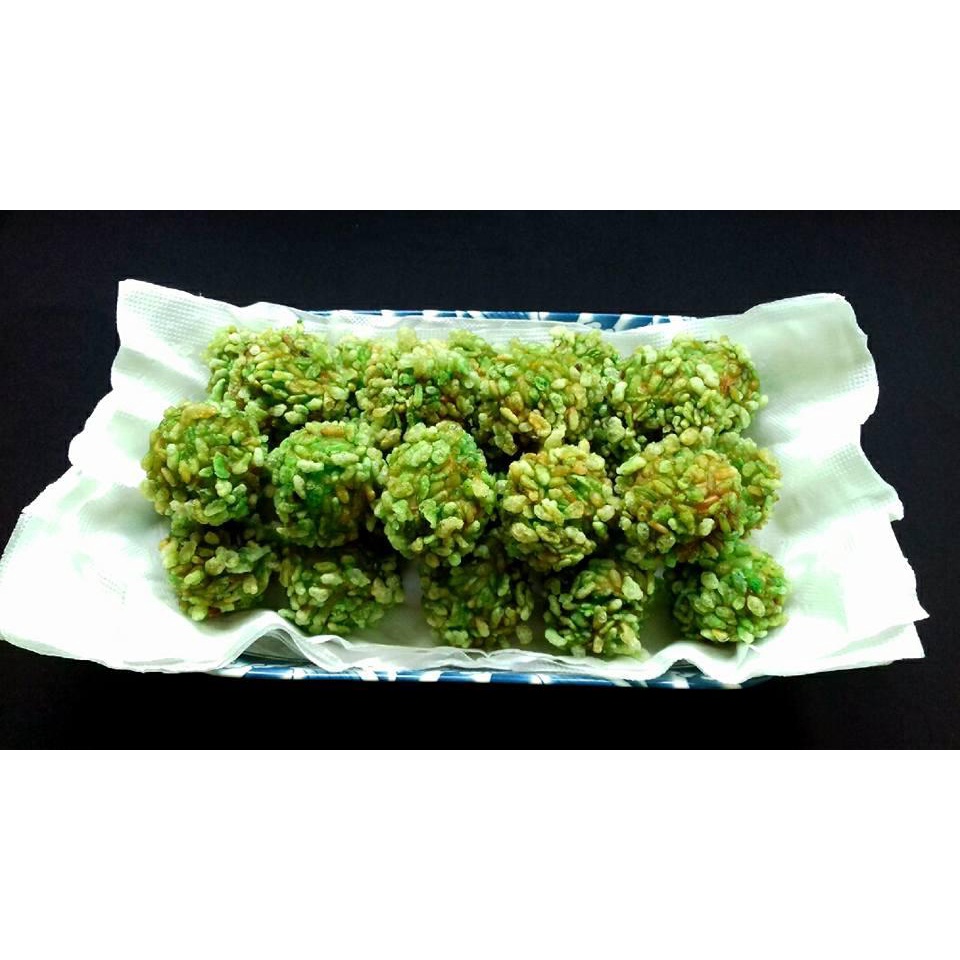 Chả cá tẩm cốm xanh - nhãn hiệu Ô Ngon - Hàng Việt Nam chất lượng cao - khay 500g 24 viên }