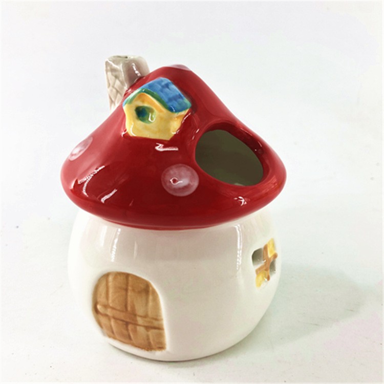 [ TẶNG BÁNH CHÂN CÚN ] nhà sứ nấm 3 màu cho hamster