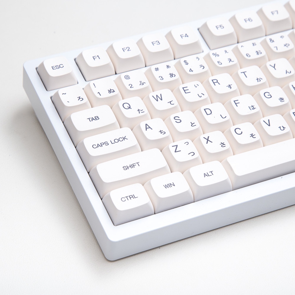 121 phím Minimalist White Keycaps XDA Profile Nhật Bản PBT Dye Sub Bàn phím cơ Keycap