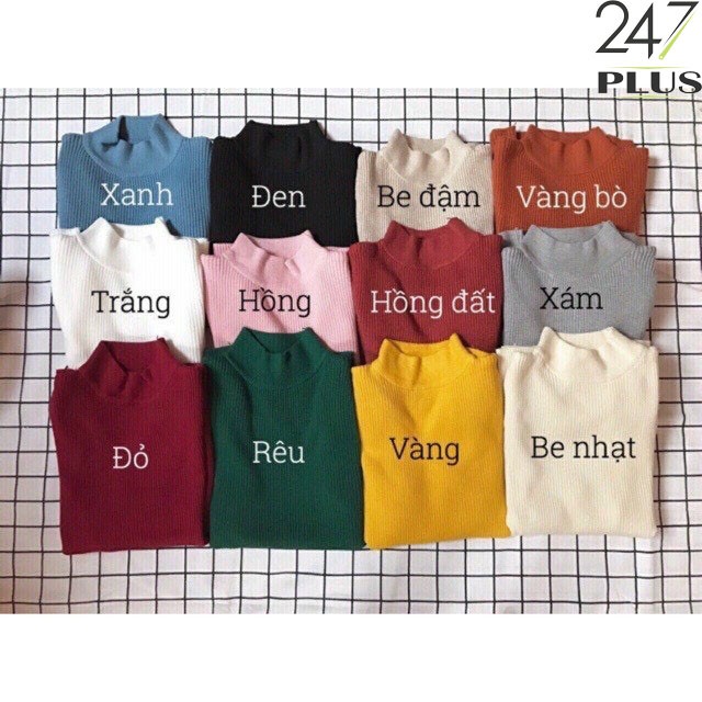 Áo len tăm dài tay cổ 3 phân | BigBuy360 - bigbuy360.vn