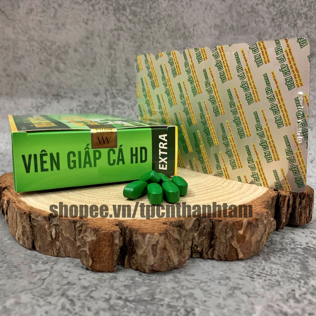 VIÊN GIẤP CÁ HD EXTRA hỗ trợ giảm trĩ, táo bón - Hộp 30 viên