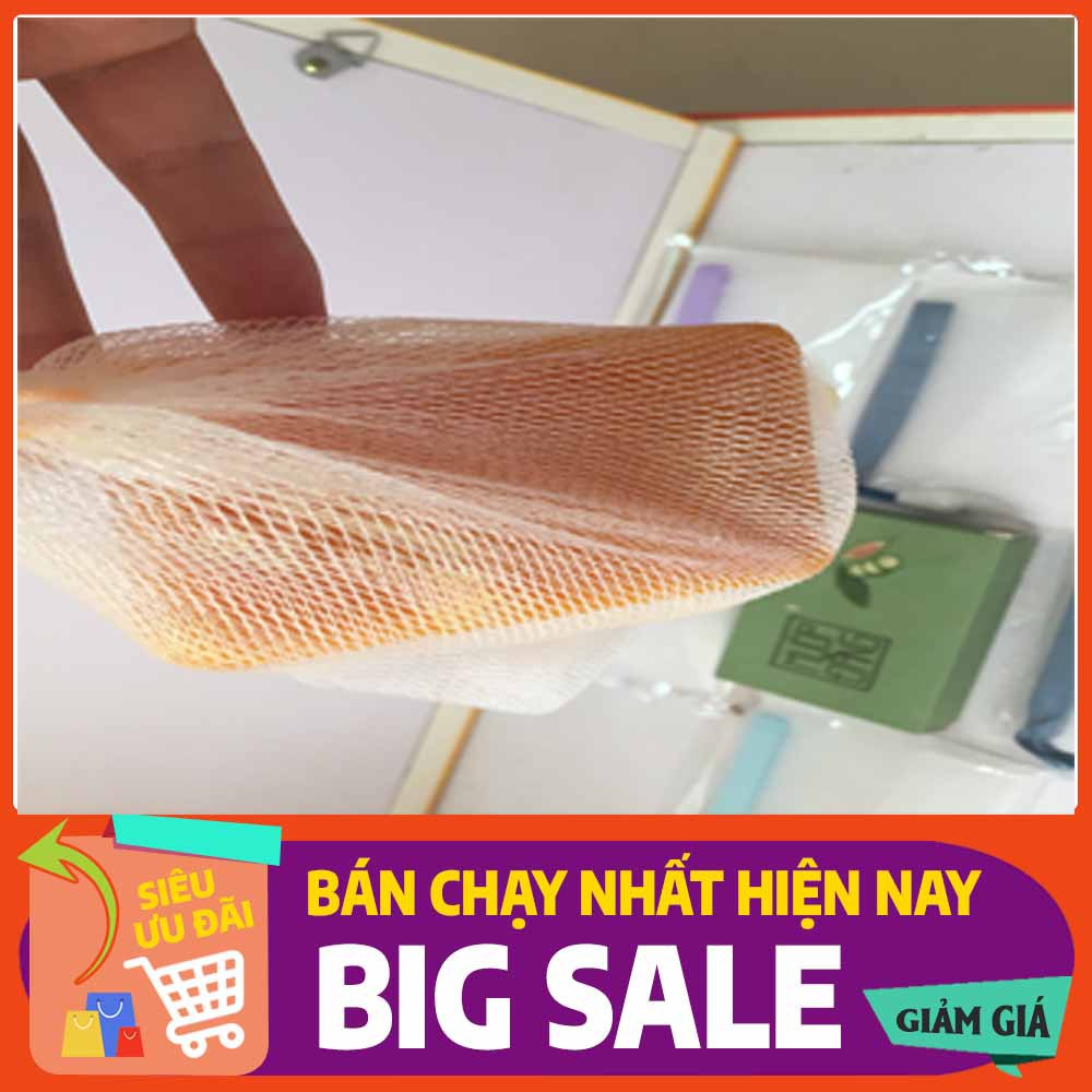 Túi lưới tạo bọt , túi lưới tạo bọt xà phòng , túi lưới đựng xà phòng siêu tạo bọt dày 2 lớp có dây rút