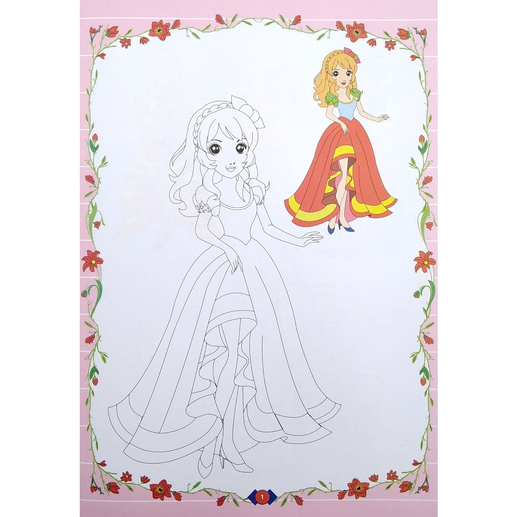 Sách Tô Màu Công Chúa - Công Chúa Đáng Yêu