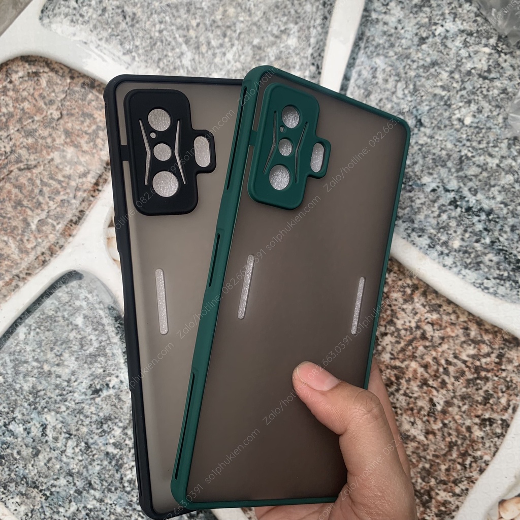 Ốp lưng Xiaomi Redmi K50 gaming K50 K50 pro lưng nhám chống ố, chống bẩn viền màu đẹp, bảo vệ camera toàn diện