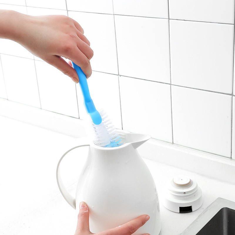 Cọ rữa bình sữa rữa ly CÁN DÀI bàn chải cứng dễ dàng vệ sinh bình giữ nhiệt, ly cốc thủy tinh, ly café tiện dụng