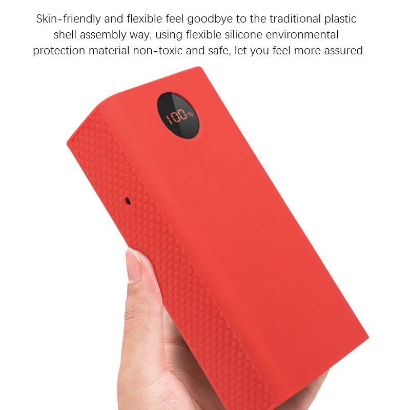 Silicone Vỏ Silicon Mềm Bảo Vệ Chống Trượt Chống Rơi Cho Pin Sạc Dự Phòng Romoss Zeus Pea40 40000mah