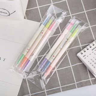 Bút đánh dấu highlight CY túi 6 cây 12 màu