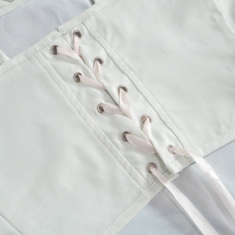 Áo Crop Top Hở Lưng Họa Tiết Tranh Sơn Dầu Cổ Điển Cho Nữ