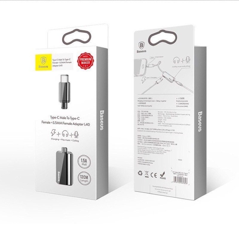 ✔nowship✔Bộ chia cổng Baseus thành 2 cổng L37 cho ip7Plus/ip8PLus/IPX/Xs/IPXsMax