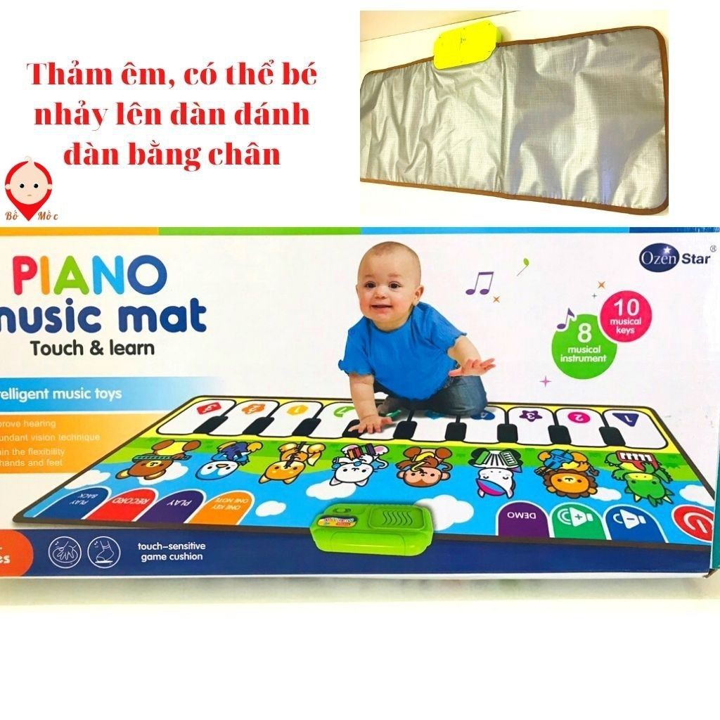 Đồ Chơi Thảm Đàn Piano Cho Bé Tự Nằm Chơi- Thảm Nhạc Thông Minh Phát Triển Giác Quan Cho Bé | Shop Bố Mốc