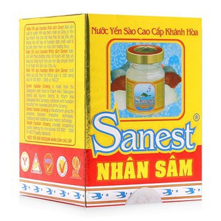 Combo 10 hũ nước yến sào Sanest nhân sâm Fucoidan 70ml, yến sâm sanest Khánh Hòa, PP Sâm Yến