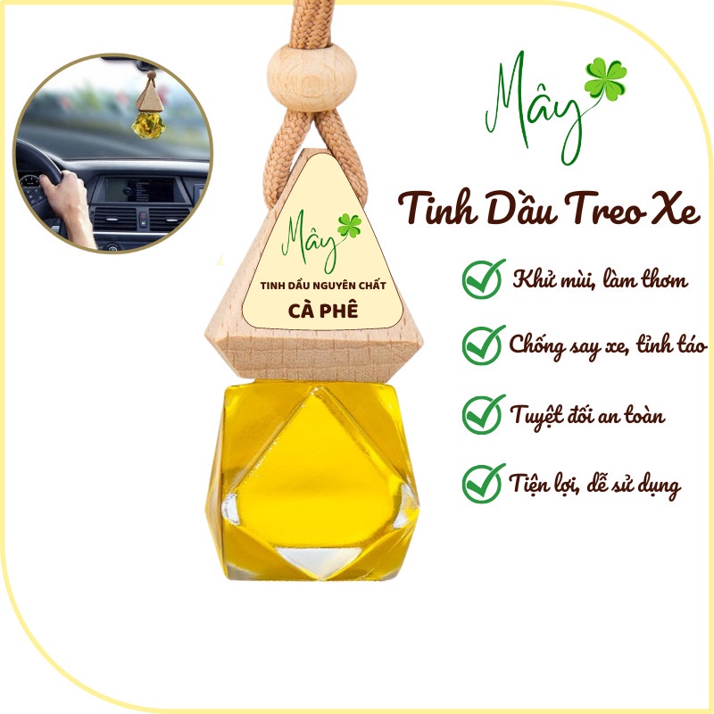 Tinh dầu Cà Phê nguyên chất 10ml - 50ml, tinh dầu thiên nhiên Mây giúp thơm phòng, thư giãn