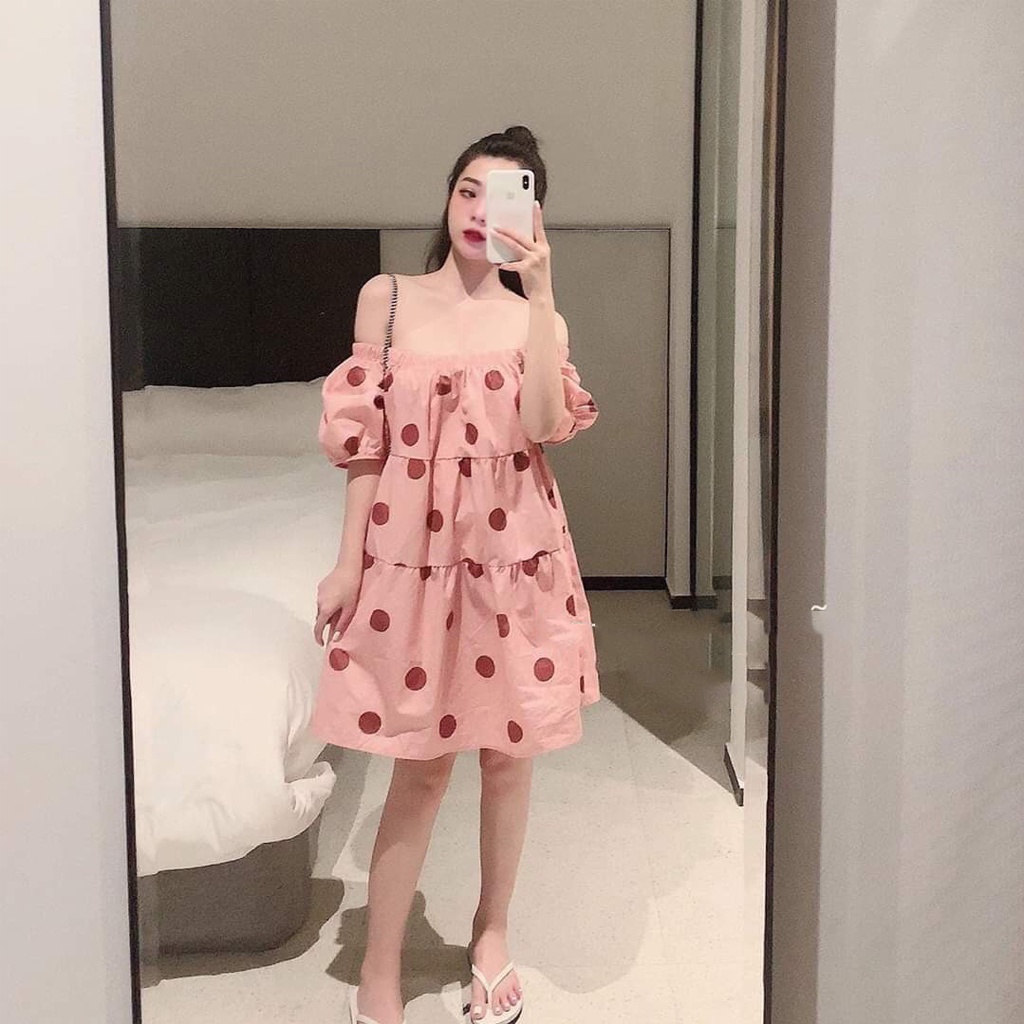 Đầm bầu ngắn tay MSP261 thời trang thiết kế freesize Mom and Baby