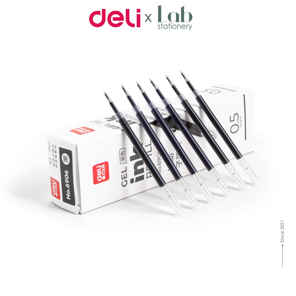 Ngòi Bút Gel Deli 0.5mm Labo S206, S221 Dùng Thay Ruột Bút Bấm A575, A057b
