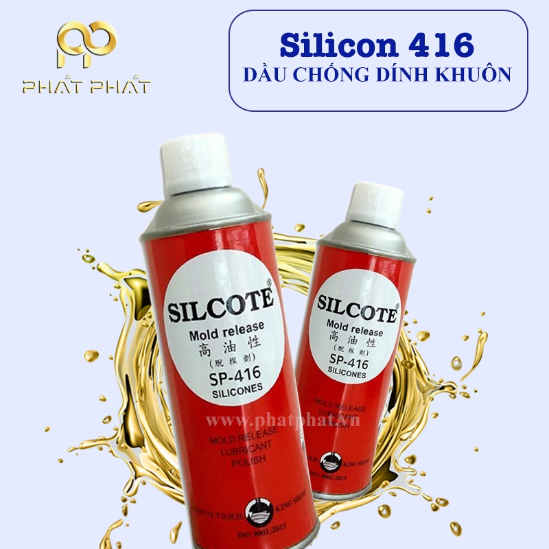 Dầu xịt tách khuôn, bình xịt tách khuôn Silicone - 416 (450ml) - King Show Đài Loan - Sỉ 38k