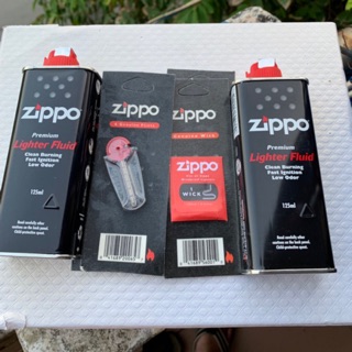 Combo xăng + vỉ đá + bấc Zippo Mỹ