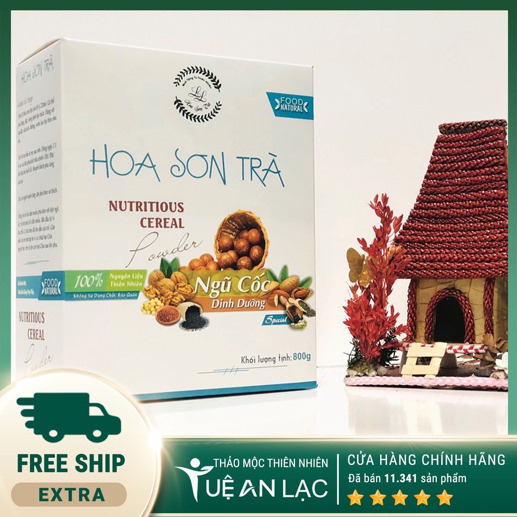 Ngũ Cốc Dinh Dưỡng Hoa Sơn Trà - 100% Tự Nhiên, Không Chất Bảo Quản - Tốt Cho Sức Khỏe Gói 800g