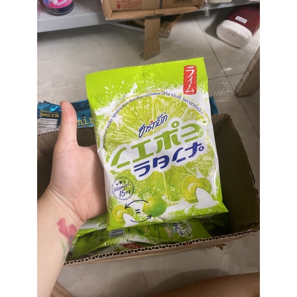 Kẹo Chanh Muối Hartbeat Lime Salt Candy Thái Lan(...Gói 120g)